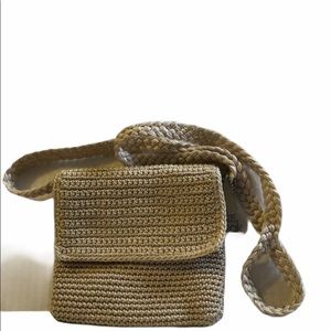 The Sak crochet purse bag braided strap
